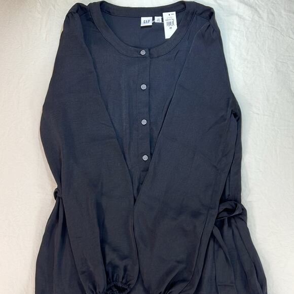 GAP Women's Dress XS‎ Black Academia Preppy Whimsigoth Boho Lightweight - Picture 4 of 13